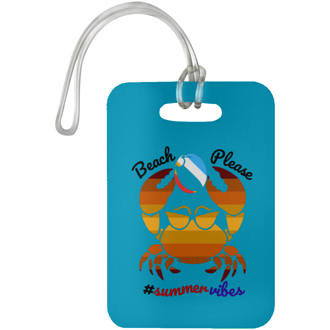 Beach Please - Luggage Bag Tag #SummerVibes