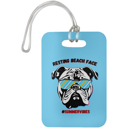 Resting Beach Face - Luggage Bag Tag #SummerVibes