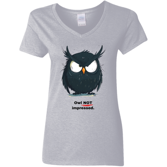Owl Not Impressed - Women's Funny T-Shirt