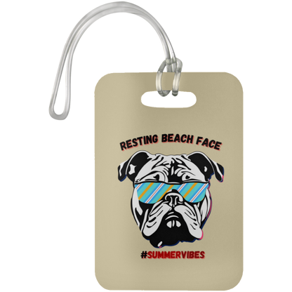 Resting Beach Face - Luggage Bag Tag #SummerVibes