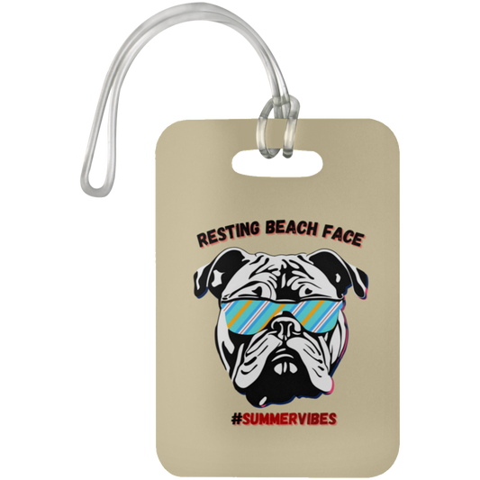 Resting Beach Face - Luggage Bag Tag #SummerVibes