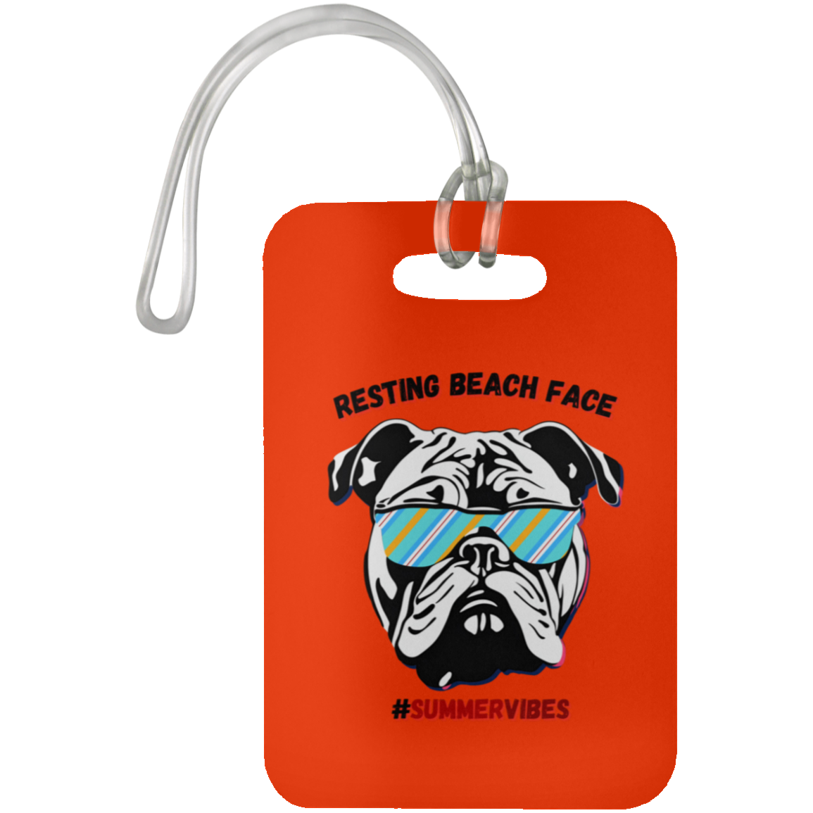 Resting Beach Face - Luggage Bag Tag #SummerVibes