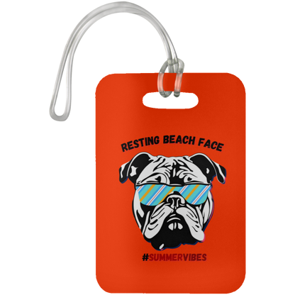 Resting Beach Face - Luggage Bag Tag #SummerVibes