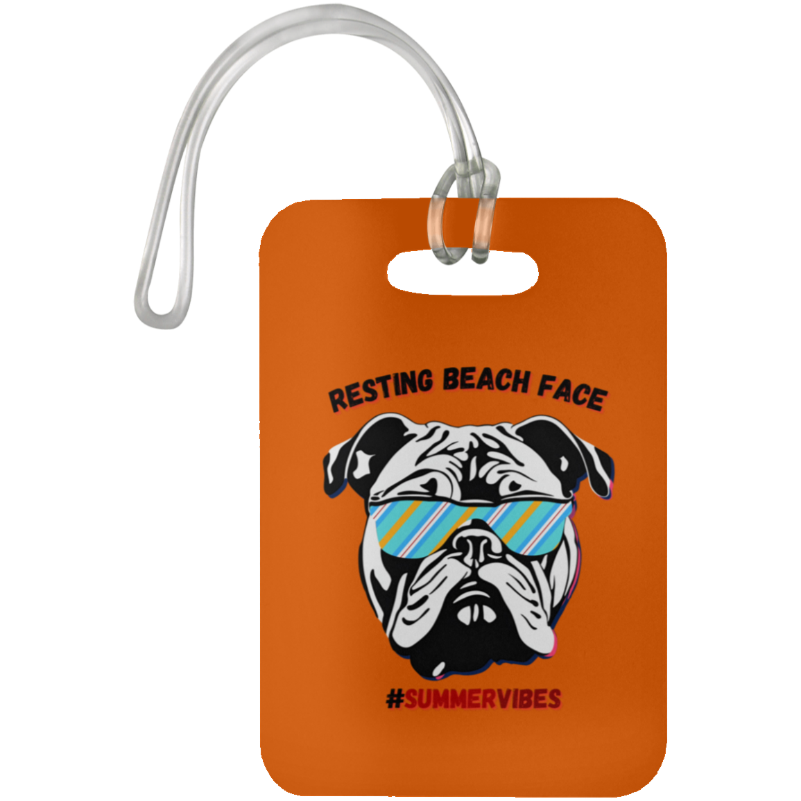 Resting Beach Face - Luggage Bag Tag #SummerVibes