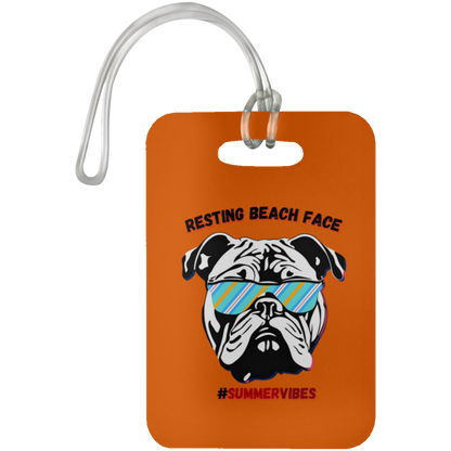 Resting Beach Face - Luggage Bag Tag #SummerVibes