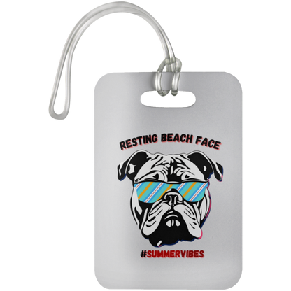 Resting Beach Face - Luggage Bag Tag #SummerVibes