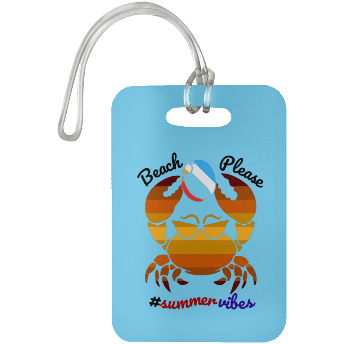 Beach Please - Luggage Bag Tag #SummerVibes