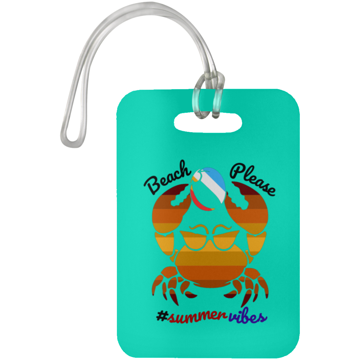 Beach Please - Luggage Bag Tag #SummerVibes