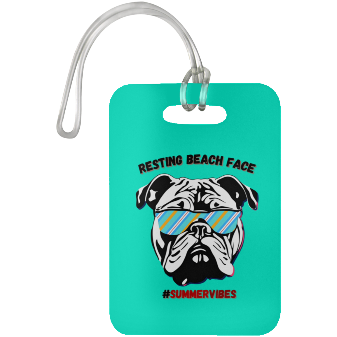 Resting Beach Face - Luggage Bag Tag #SummerVibes