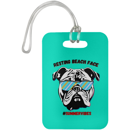 Resting Beach Face - Luggage Bag Tag #SummerVibes