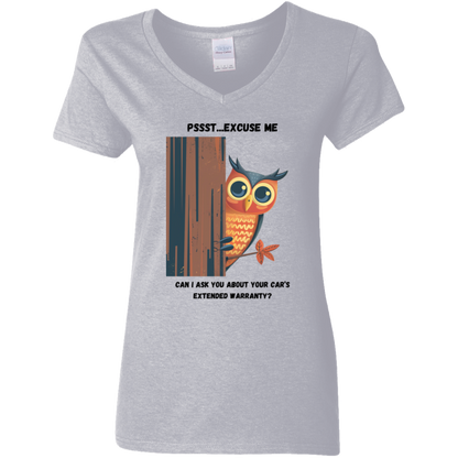 Owl Pssst...Excuse Me. Can I Talk to You About Your Car's Extended Warranty? - Women's Funny T-Shirt