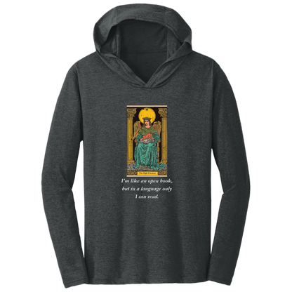 Funny, the high priestess tarot card, frost black men's hoodie from BLK Moon Shop