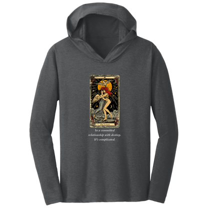 Funny, the lovers tarot card, charcoal gray men's hoodie from BLK Moon Shop