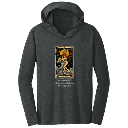 Funny, the lovers tarot card, frost black men's hoodie from BLK Moon Shop