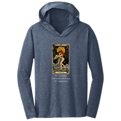 Funny, the lovers tarot card, frost navy men's hoodie from BLK Moon Shop