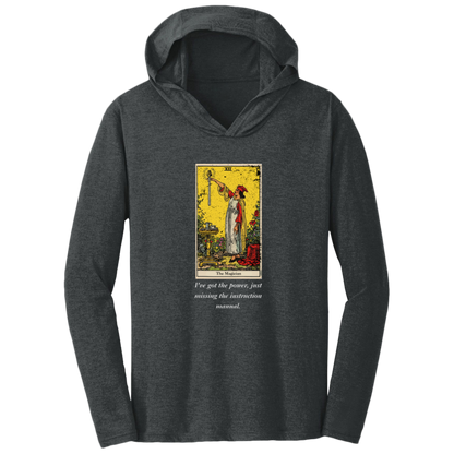 Funny, the magician tarot card, frost black men's hoodie from BLK Moon Shop