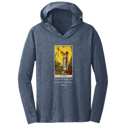 Funny, the magician tarot card, frost navy men's hoodie from BLK Moon Shop