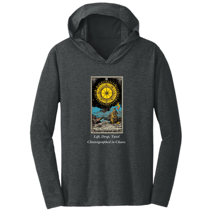 Funny, the wheel of fortune tarot card, frost black men's hoodie from BLK Moon Shop