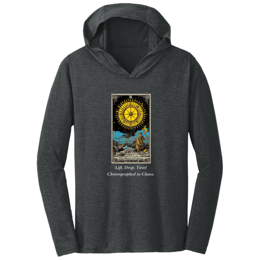 Funny, the wheel of fortune tarot card, frost black men's hoodie from BLK Moon Shop
