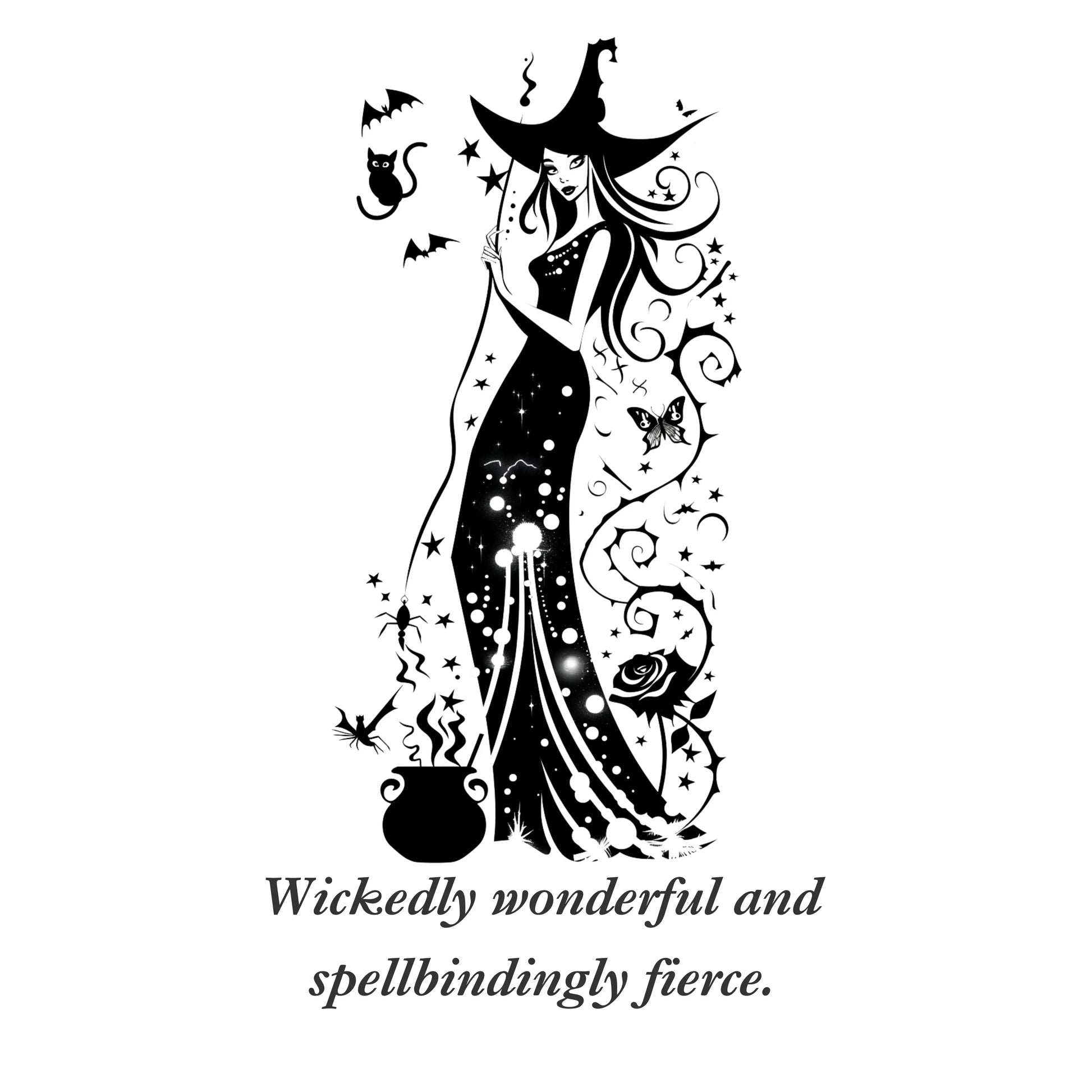 Wickedly wonderful and spelled bindingly fierce graphic design from Blk Moon Shop.