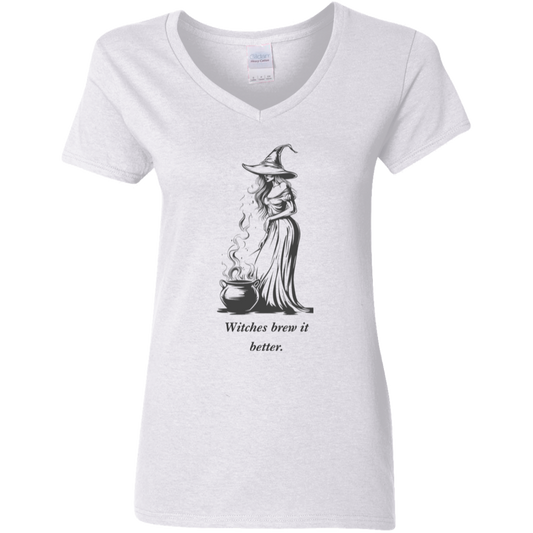 Witches brew it better. White graphic T shirt  from BLK Moon Shop
